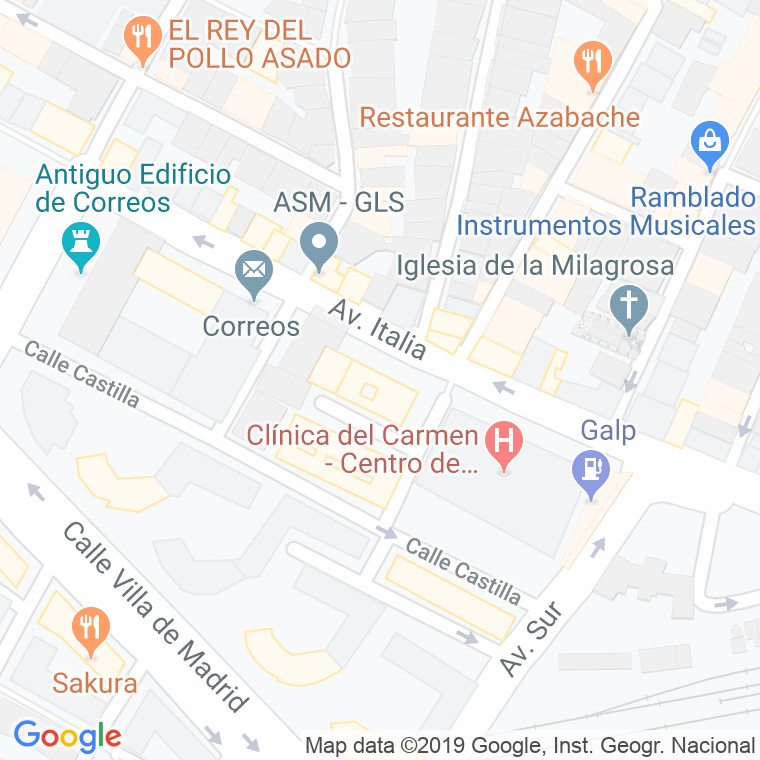 Código Postal calle Jose Luis Diaz, plaza en Huelva