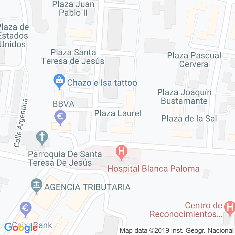 Código Postal calle Laurel, plaza en Huelva