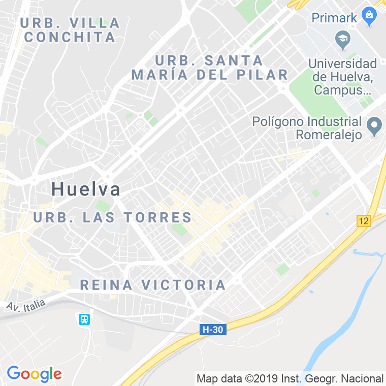 Código Postal calle Autonomia, plaza en Huelva