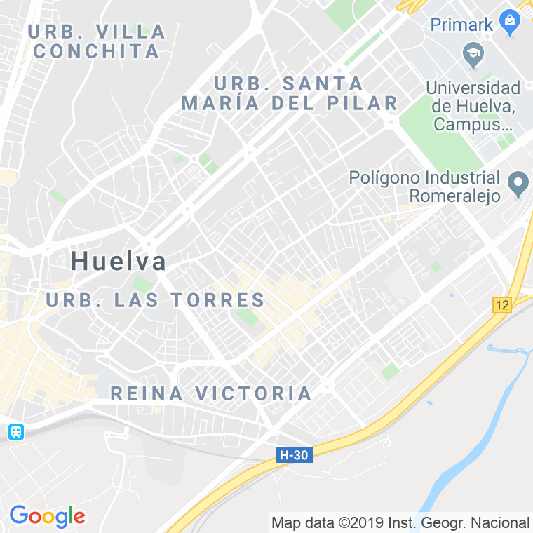 Código Postal calle Beas en Huelva