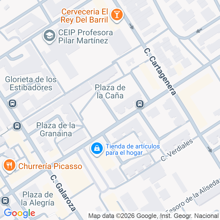 Código postal de Caña, Plaza en Huelva