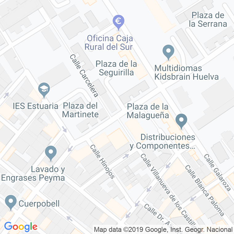 Código Postal calle Hermano Palomo en Huelva