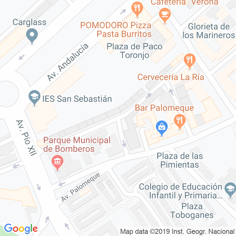 Código Postal calle Hermanos Maristas en Huelva