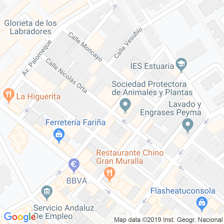 Código Postal calle Manuel Sanchez en Huelva