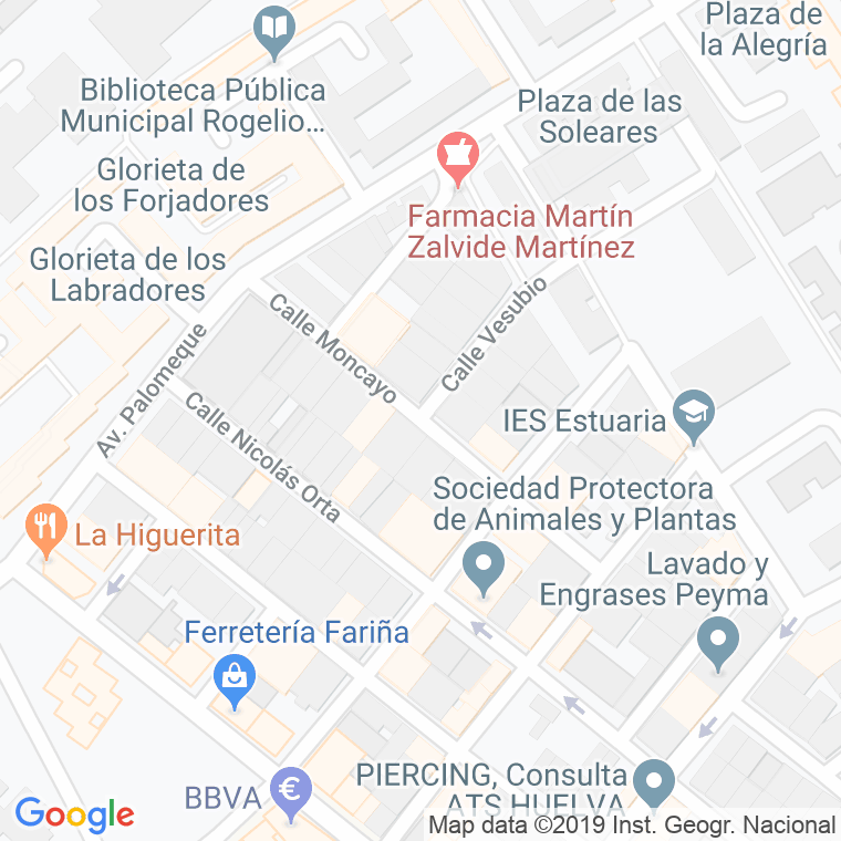 Código Postal calle Moncayo en Huelva