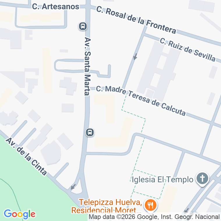 Código postal de Plaza Pintor Enrique Montenegro en Huelva