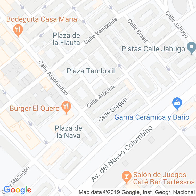 Código Postal calle Arizona en Huelva