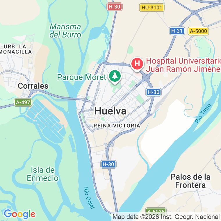Código postal de Costa Rica en Huelva