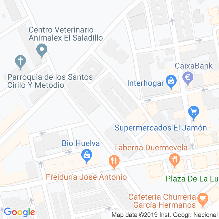 Código Postal calle Federico Garcia Lorca en Huelva
