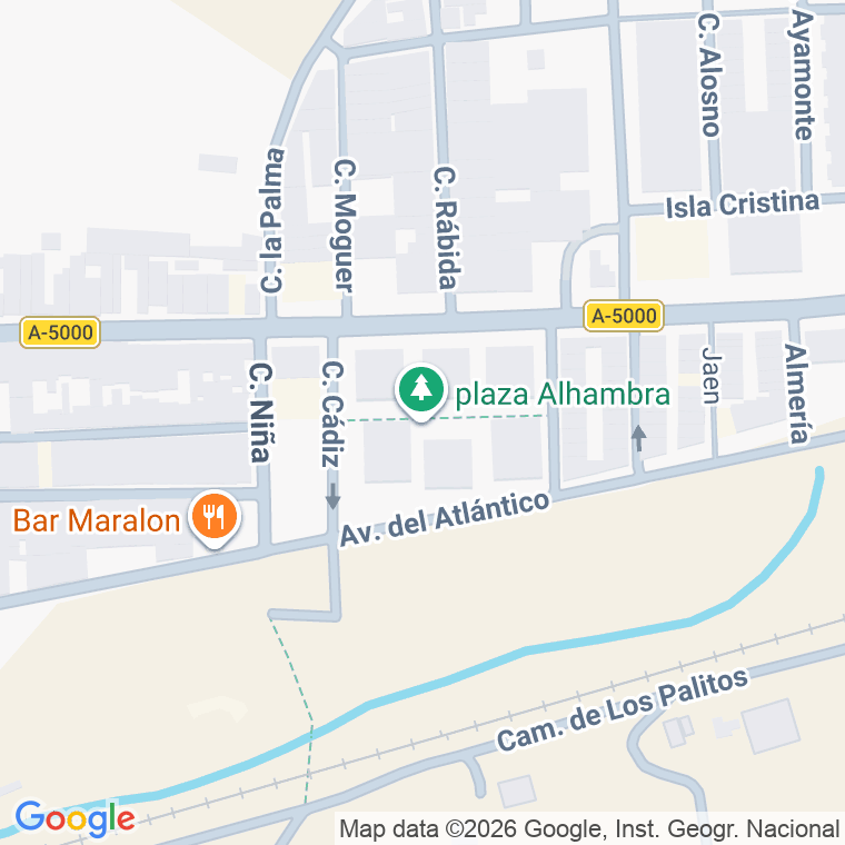 Código postal de Plaza Alhambra en San Juan del Puerto