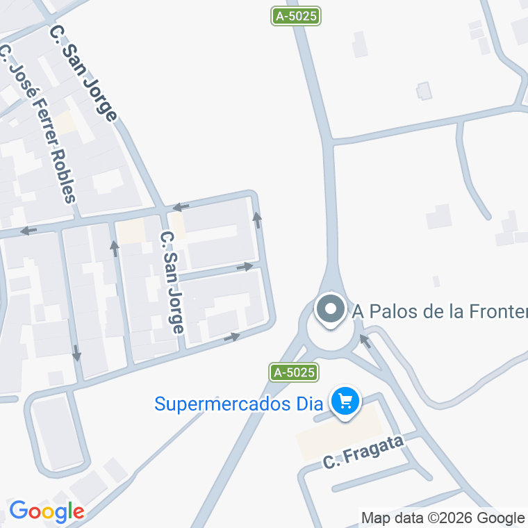 Código postal de Calle Peña del Viento en Palos de la Frontera