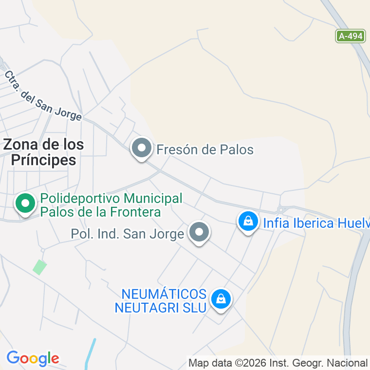 Código postal de Trva San Jorge en Palos de la Frontera