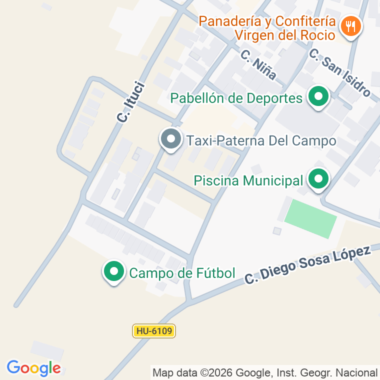 Código postal de Calle Bartolina Pascual en Paterna del Campo