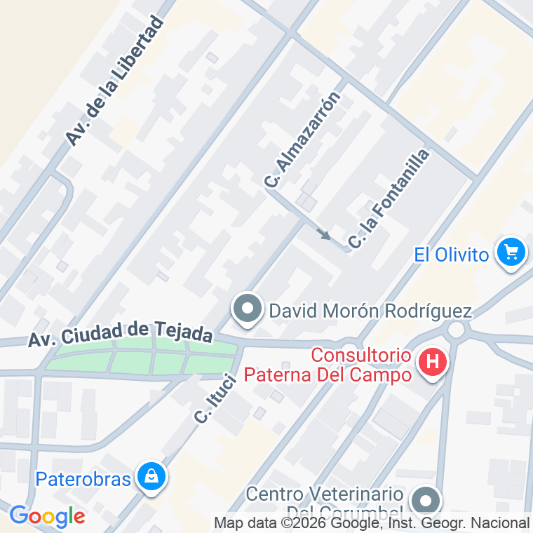 Código postal de Calle Manuel Dominguez Martinez en Paterna del Campo