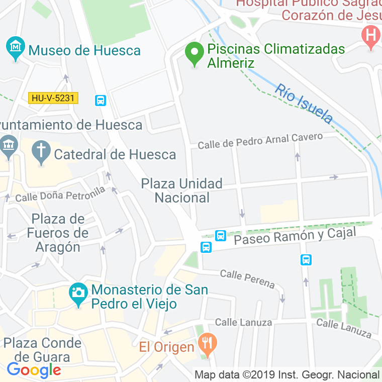 Código Postal calle Agustinos, ronda en Huesca