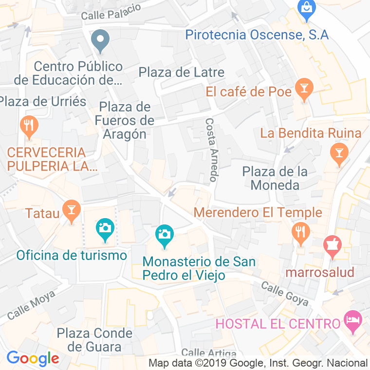 Código Postal calle Conquista, travesia en Huesca