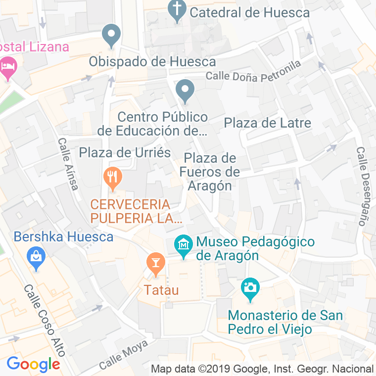 Código Postal calle Fueros De Aragon en Huesca