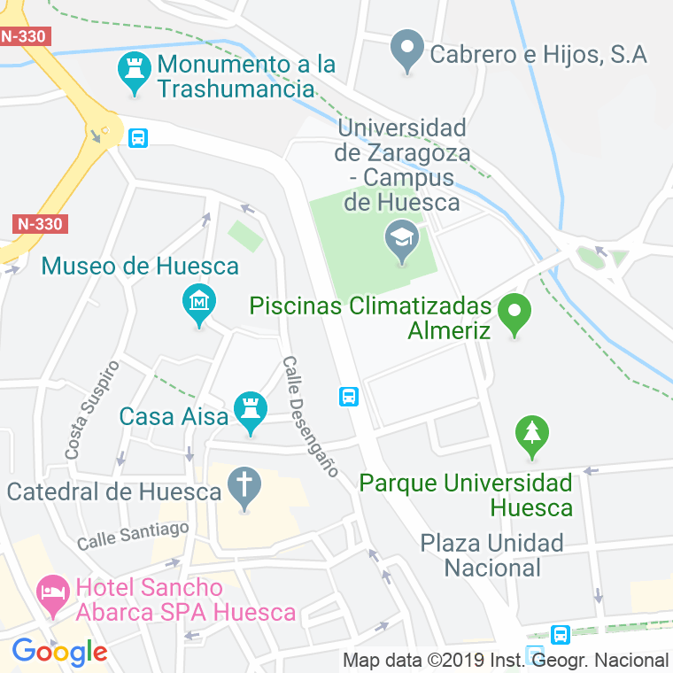 Código Postal calle Montearagon, ronda en Huesca