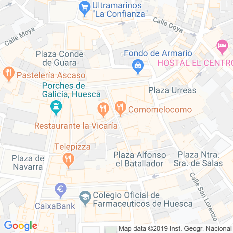 Código Postal calle San Orencio en Huesca