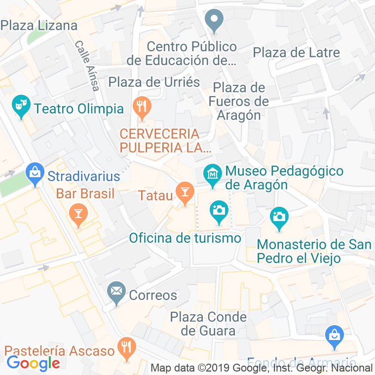 Código Postal calle Arista, plaza en Huesca