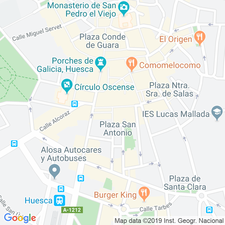 Código Postal calle Caspe en Huesca