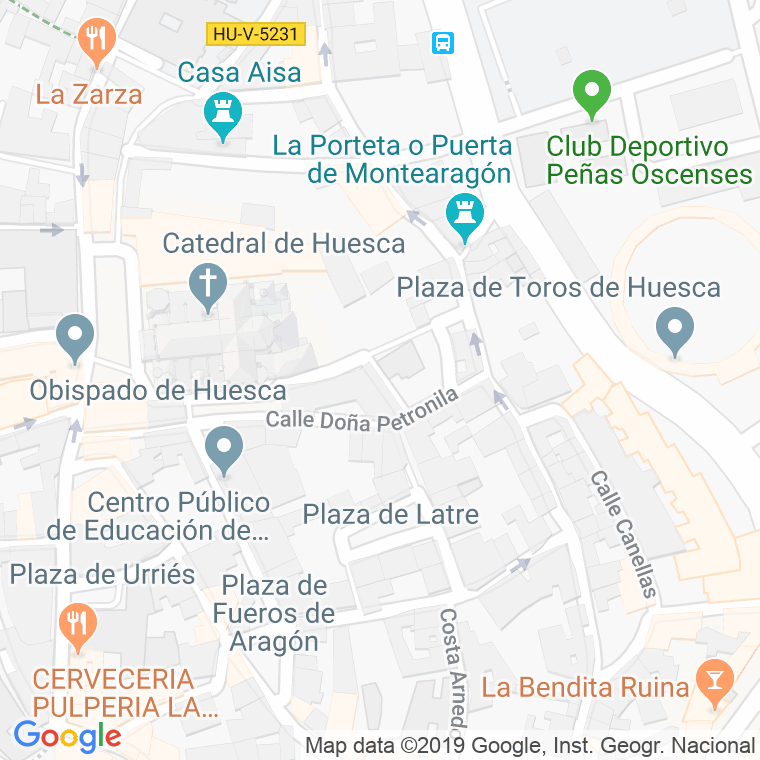 Código Postal calle Escalinata en Huesca
