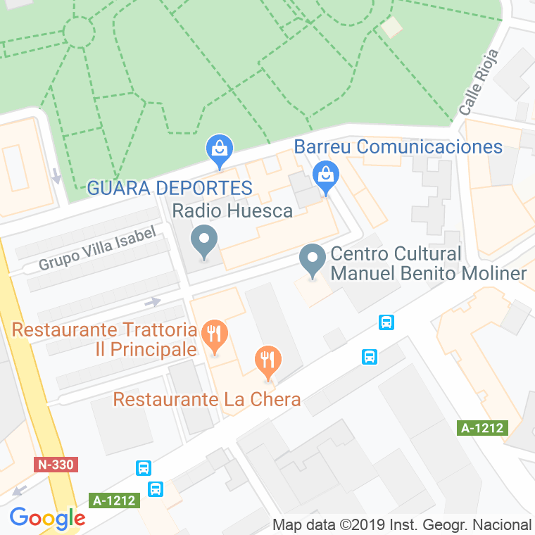 Código Postal calle Fidel Seral en Huesca