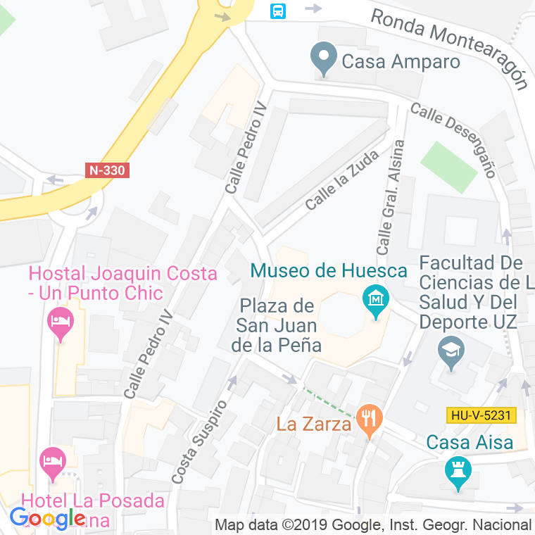 Código Postal calle Nuestra Señora De Cillas en Huesca