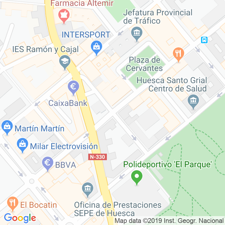 Código Postal calle Jota Aragonesa en Huesca