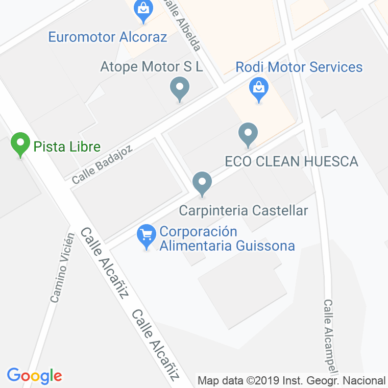 Código Postal calle Ballobar en Huesca