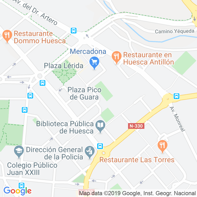 Código Postal calle Bones, pasaje en Huesca