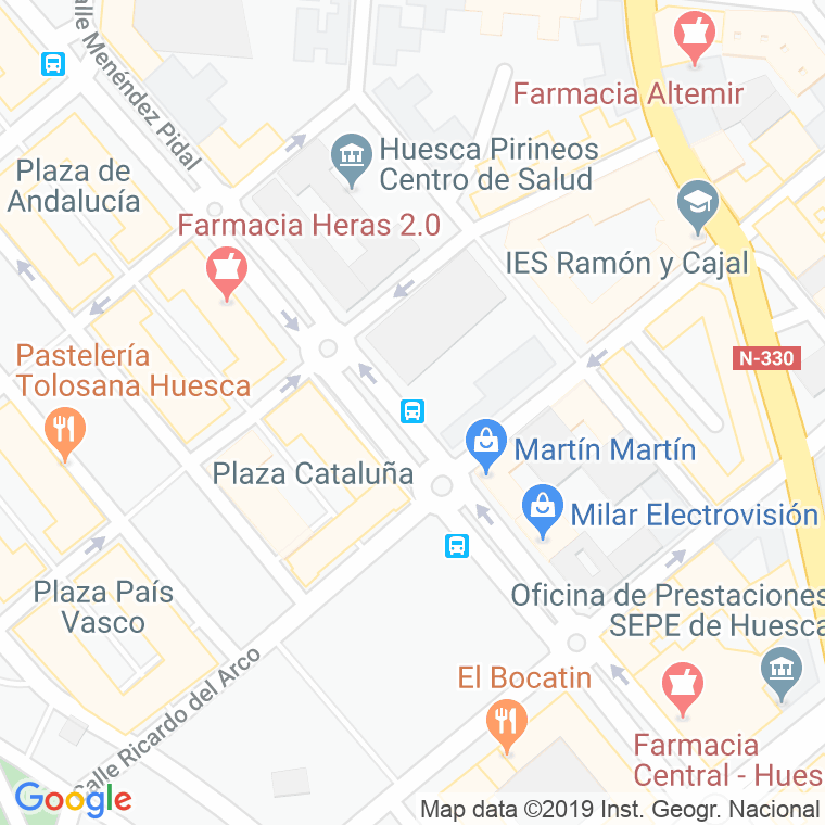 Código Postal calle Europa, plaza en Huesca