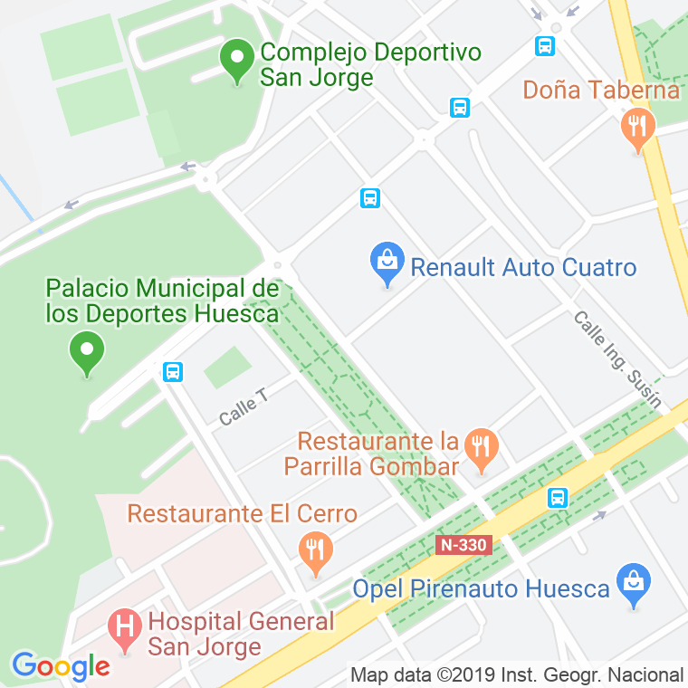 Código Postal calle Ingeniero Pano en Huesca