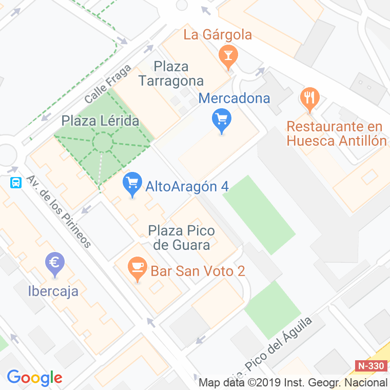 Código Postal calle Monrepos, pasaje en Huesca