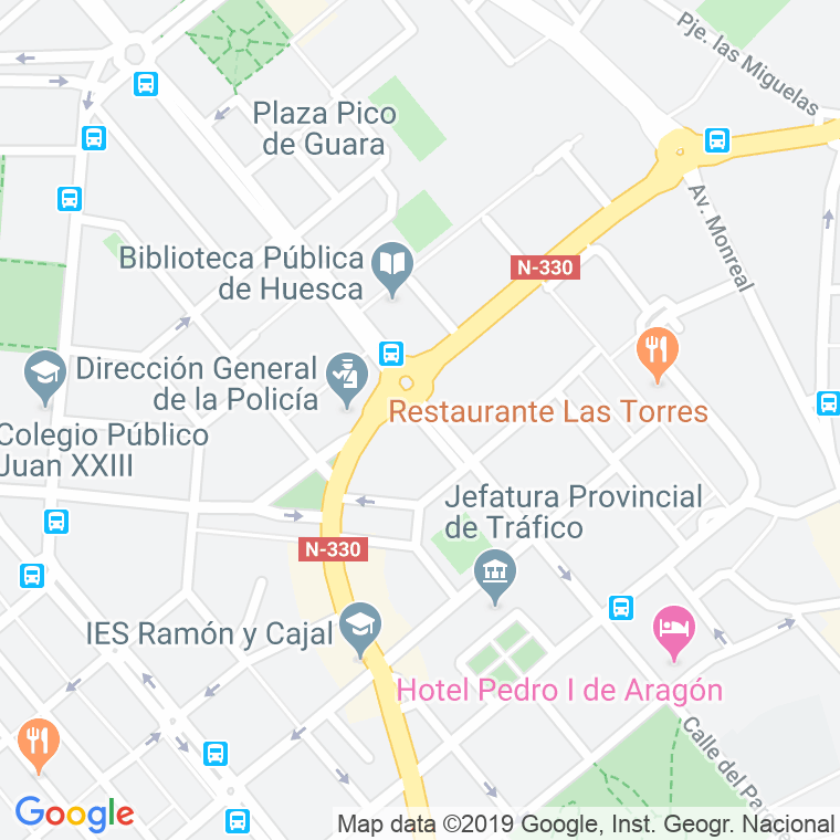 Código Postal calle Paz, avenida (Impares Del 1 Al Final) en Huesca