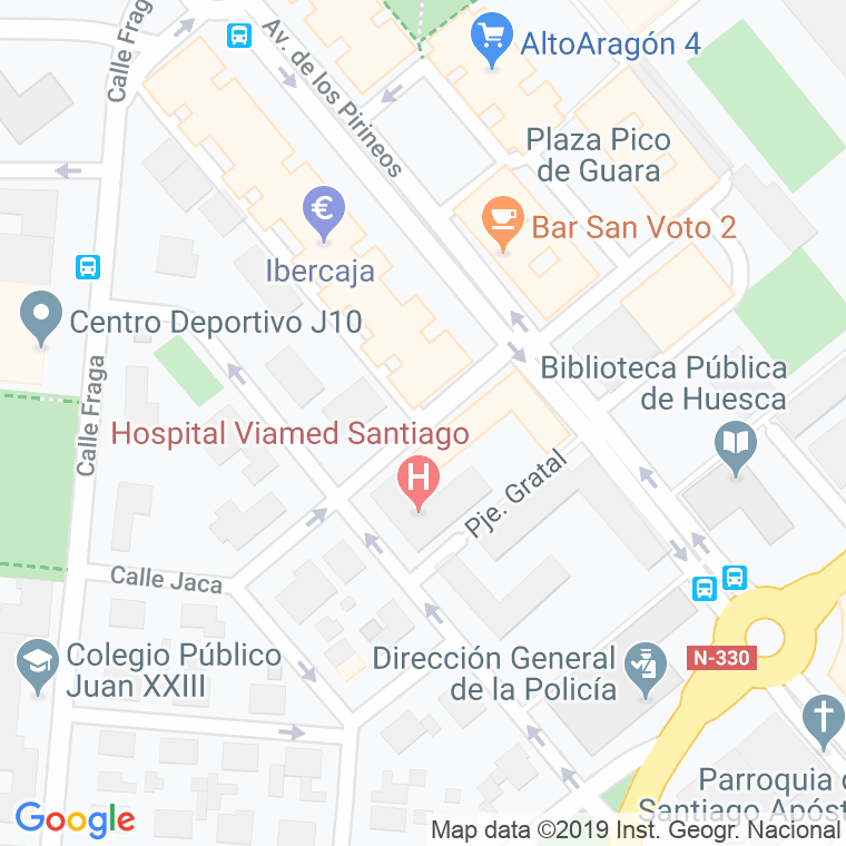 Código Postal calle Voluntarios De Santiago en Huesca