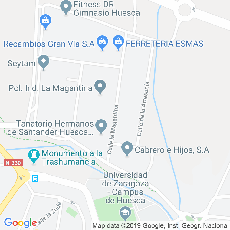Código Postal calle Magantina en Huesca