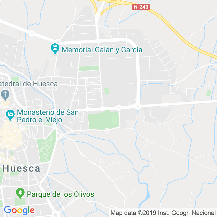 Código Postal calle Ramon Y Cajal, paseo (Impares Del 33 Al Final)  (Pares Del 38 Al Final) en Huesca