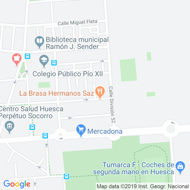 Código Postal calle Rio Cinca en Huesca