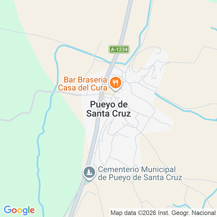 Código postal de Monte Afueras en Pueyo de Santa Cruz