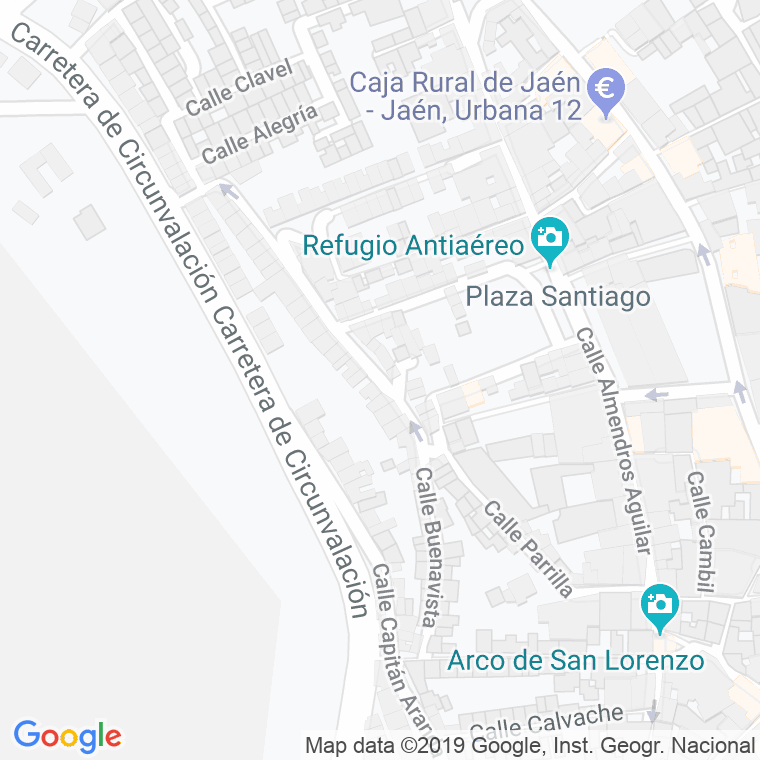 Código Postal calle Buenavista en Jaén