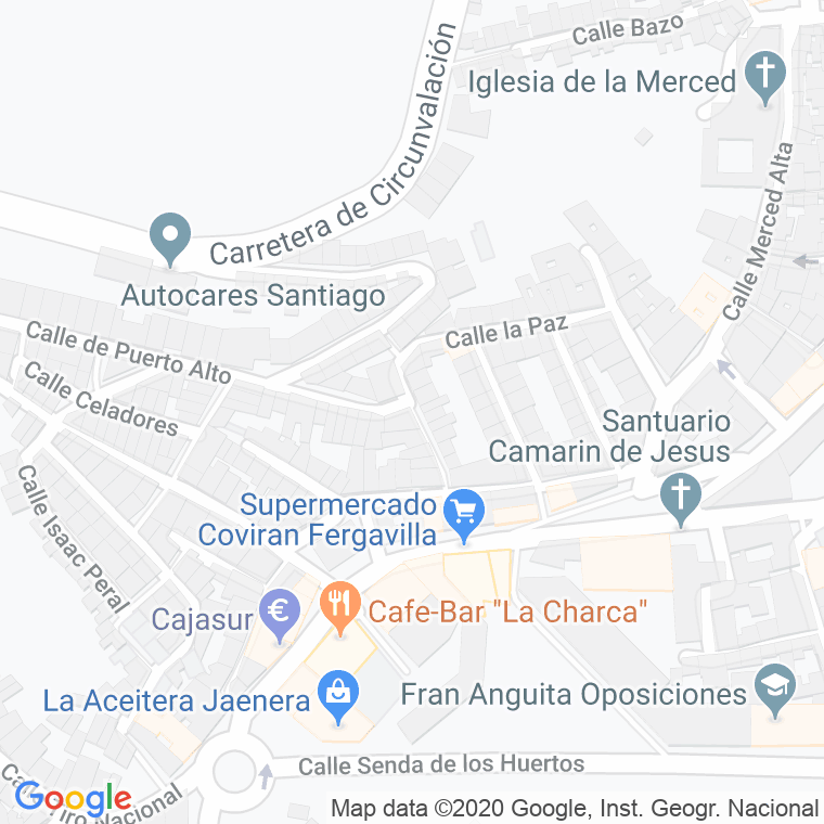 Código Postal calle Cambroneras en Jaén