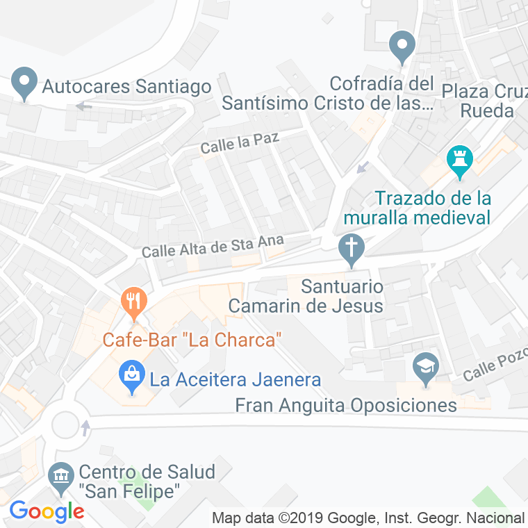 Código Postal calle Canton De Santa Ana en Jaén