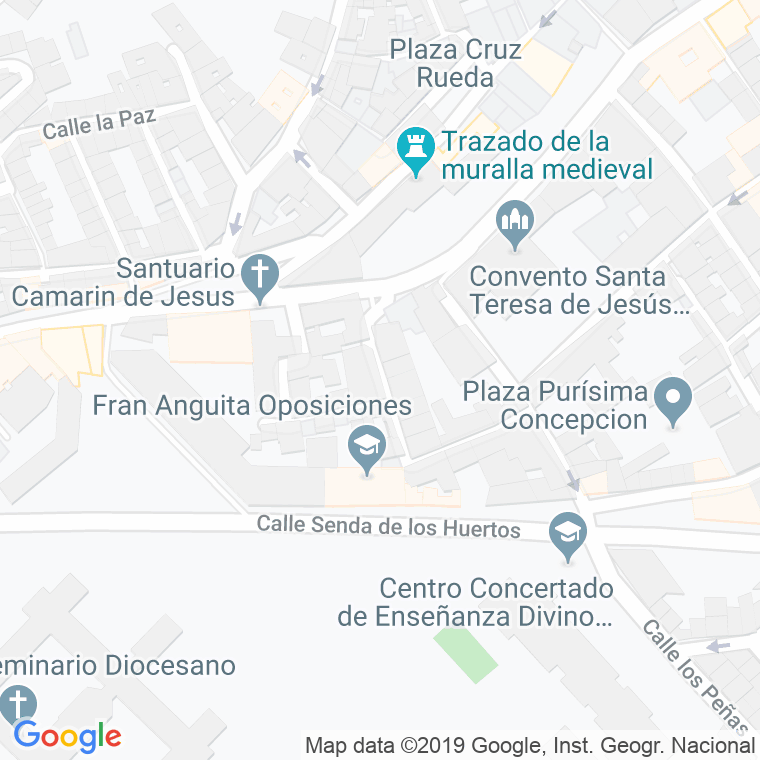Código Postal calle Cañuelo De Jesus en Jaén