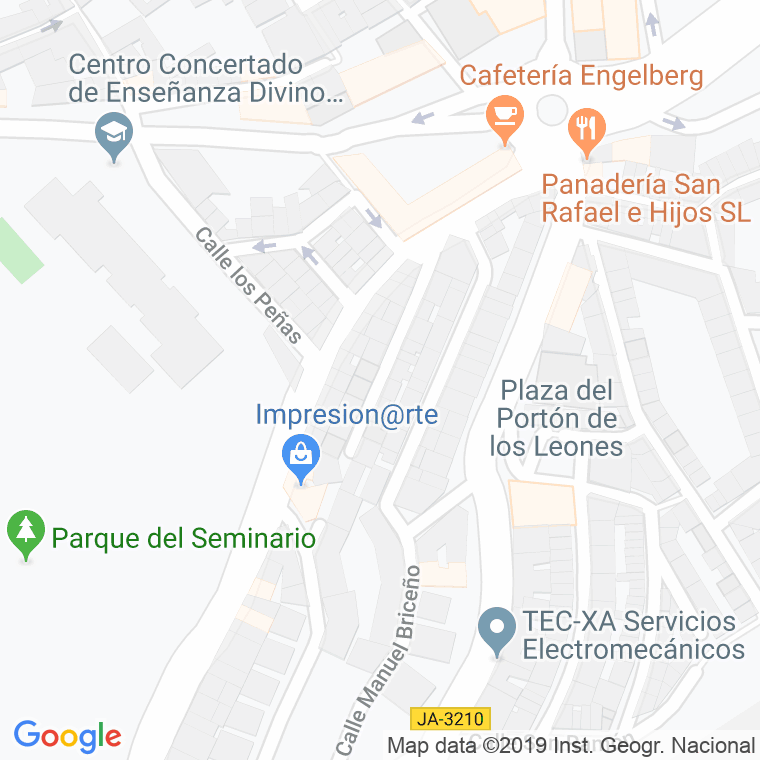 Código Postal calle Carlos V en Jaén
