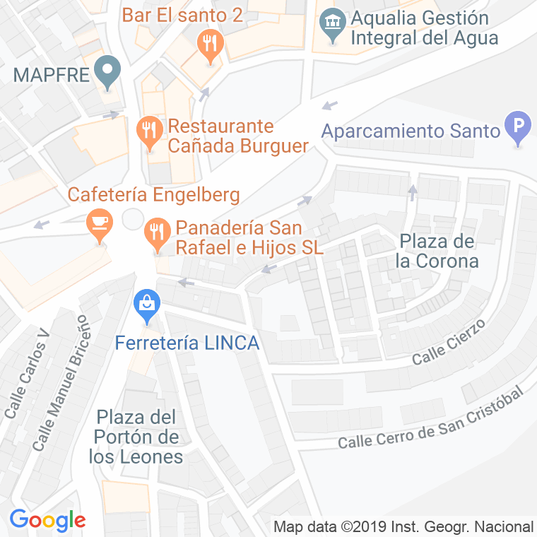 Código Postal calle Eras Alcantarillas en Jaén