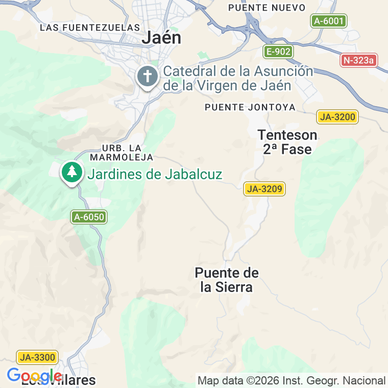 Código postal de Virgen del Mar en Jaén