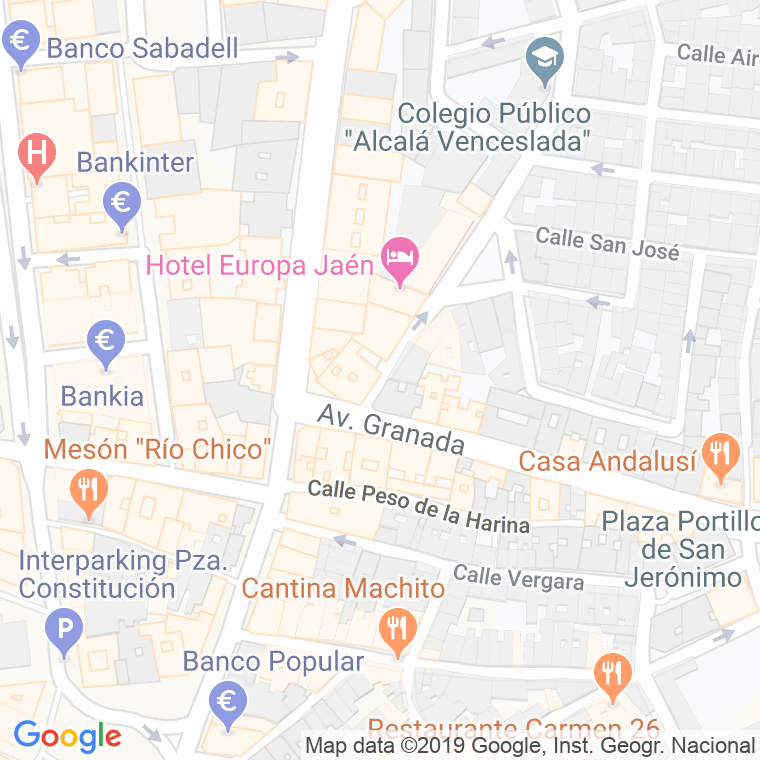 Código Postal calle Belen, De, cuesta en Jaén