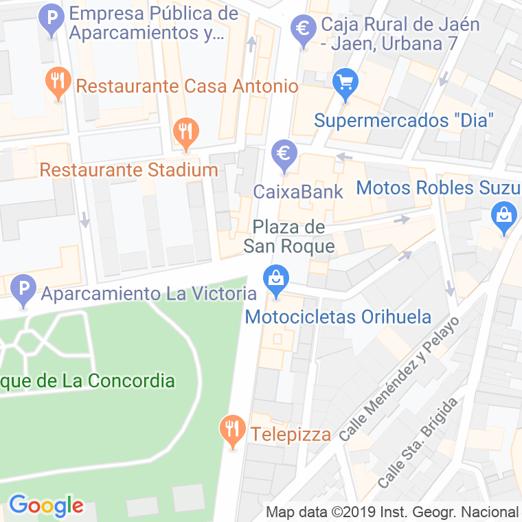 Código Postal calle San Roque en Jaén