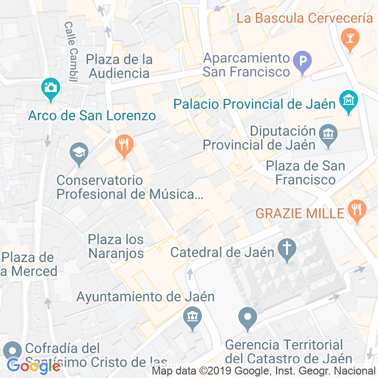 Código Postal calle Arco Del Consuelo en Jaén